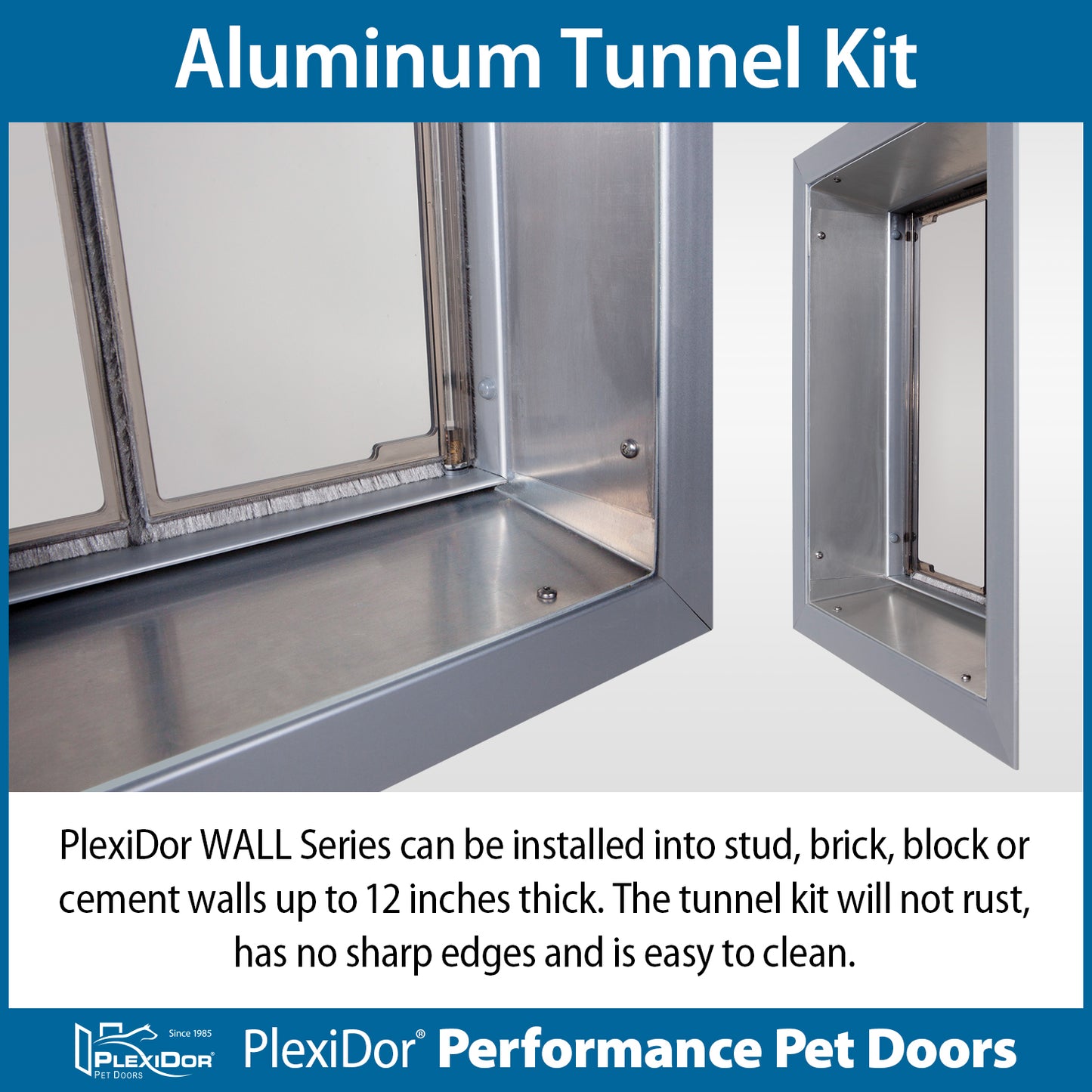 PlexiDor - Extra Large Dog Door - Wall Series (Contact Us for availability and delivery quote)