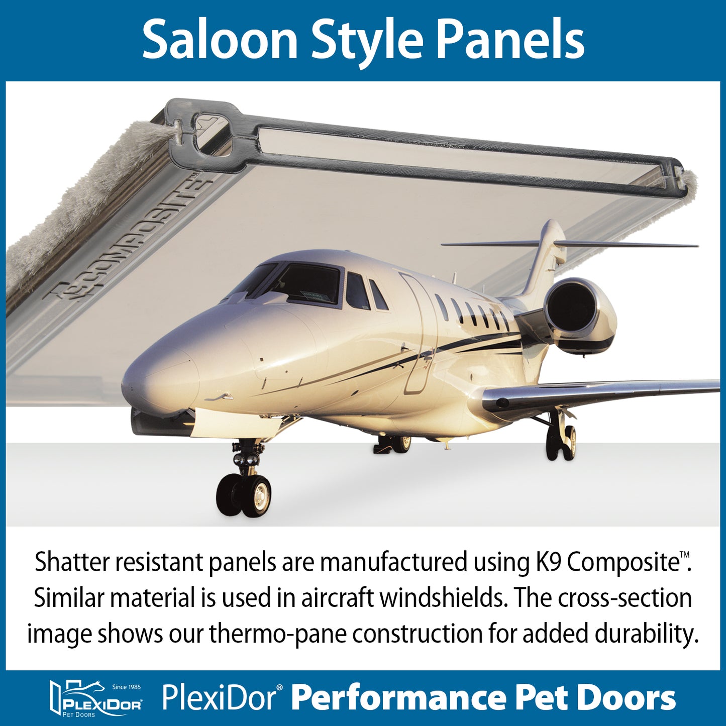 PlexiDor - Medium Dog Door - Door Series