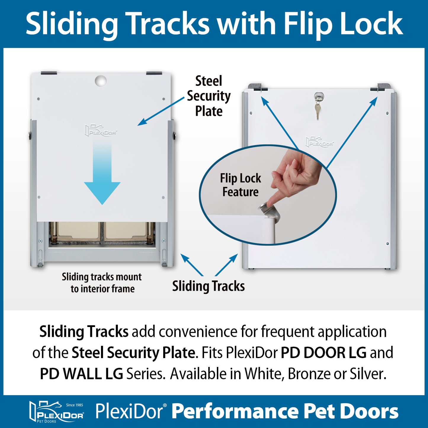 PlexiDor Sliding Track Accessories
